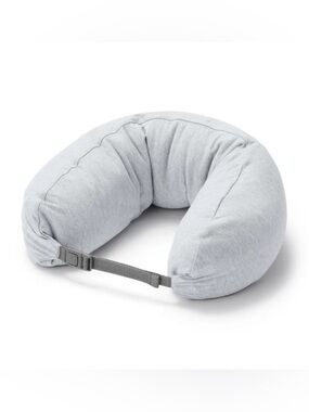 Muji Grey Neck Cushion with Adjustable Strap